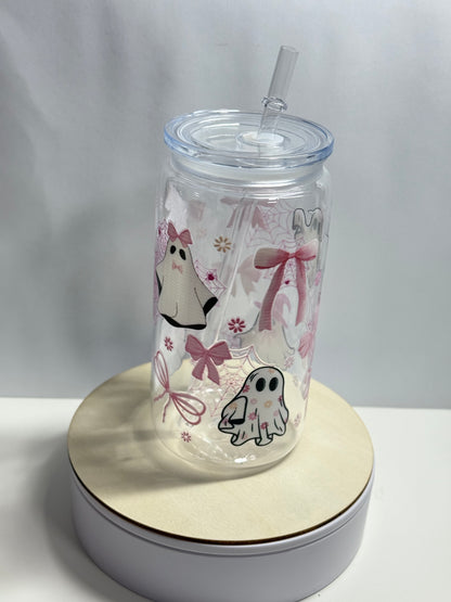 CUP HALLOWEEN GEISTER ROSA