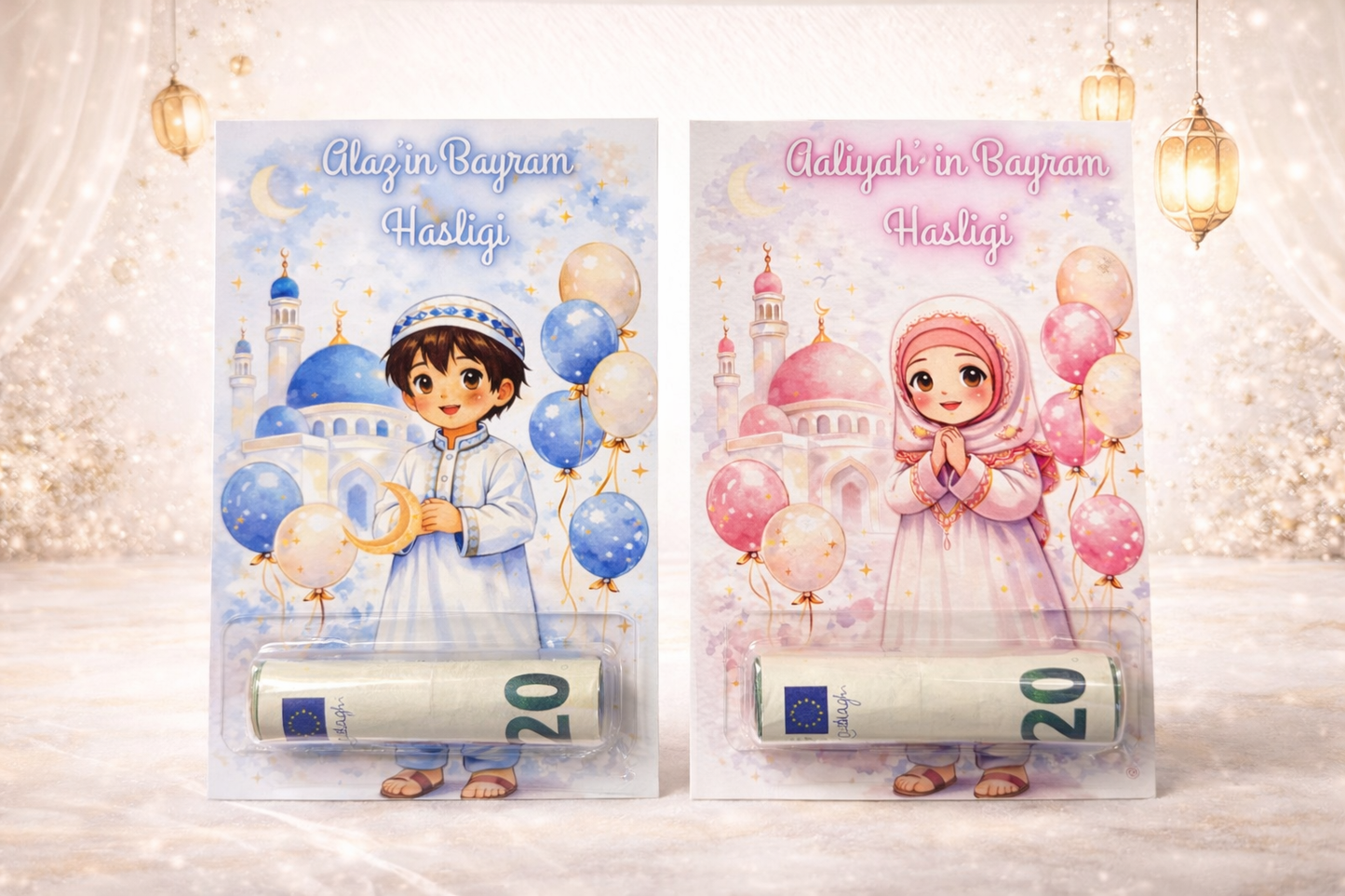 Bayram - Ramadan Geld Geschenk Karten Kids 3