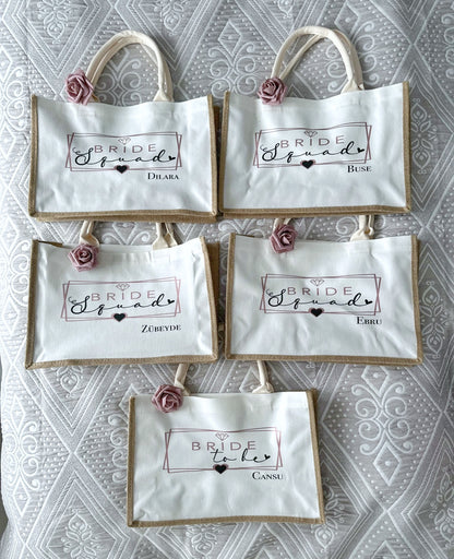 (Kopie) JGA GOODIE BAG JUTE TASCHE PERSONALISIERT BRIDE TO BE