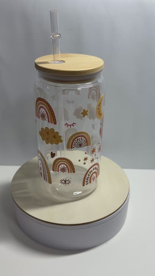 CUP REGENBOGEN UND MOND BOHO