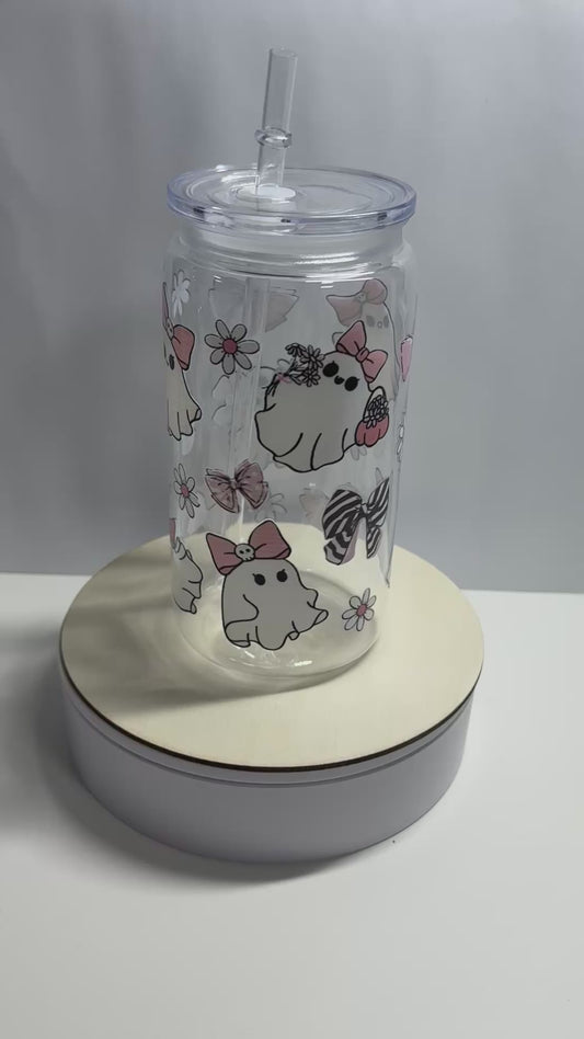 CUP HALLOWEEN GEISTER MIT SCHLEIFEN