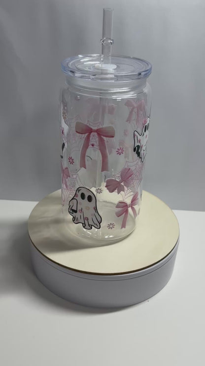 CUP HALLOWEEN GEISTER ROSA